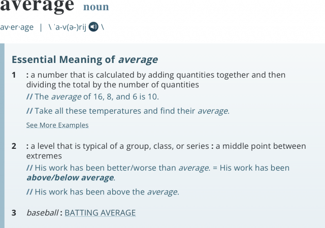 average 1