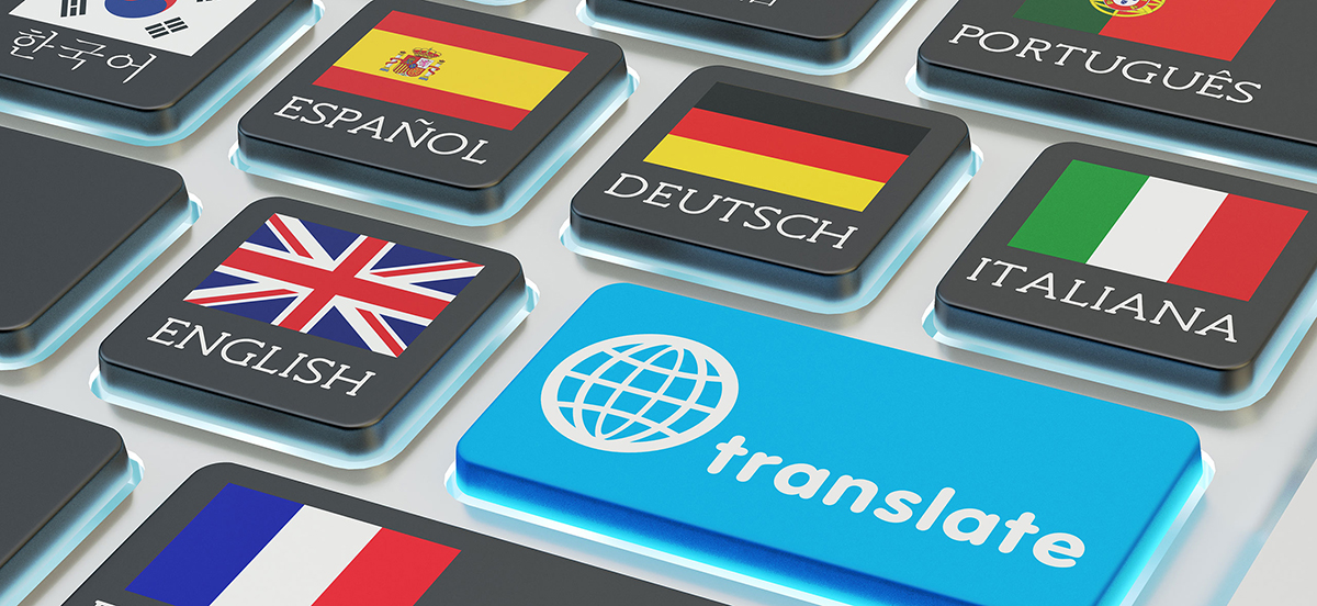 Translate buttons representing obtaining a word count for translation